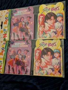 New Set of 4 K-pop Demon Hunters Small Notebook